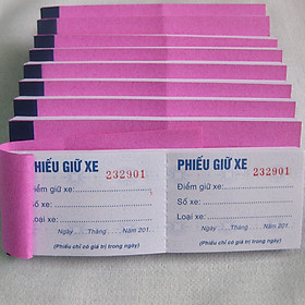 Phiếu giữ xe 01
